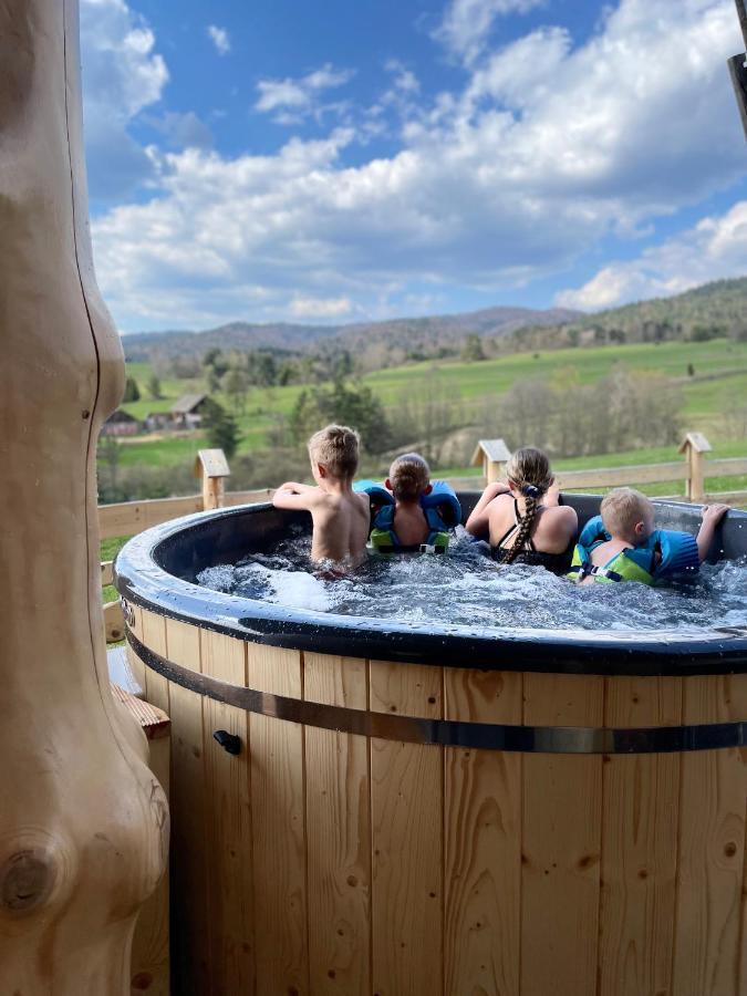 Goralskie Domki Na Podhalu - Z Jacuzzi Maniowy Kültér fotó
